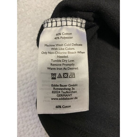 Eddie Bauer Women’s Black Turtleneck Long sleeve 60% Cotton - Picture 4 of 7